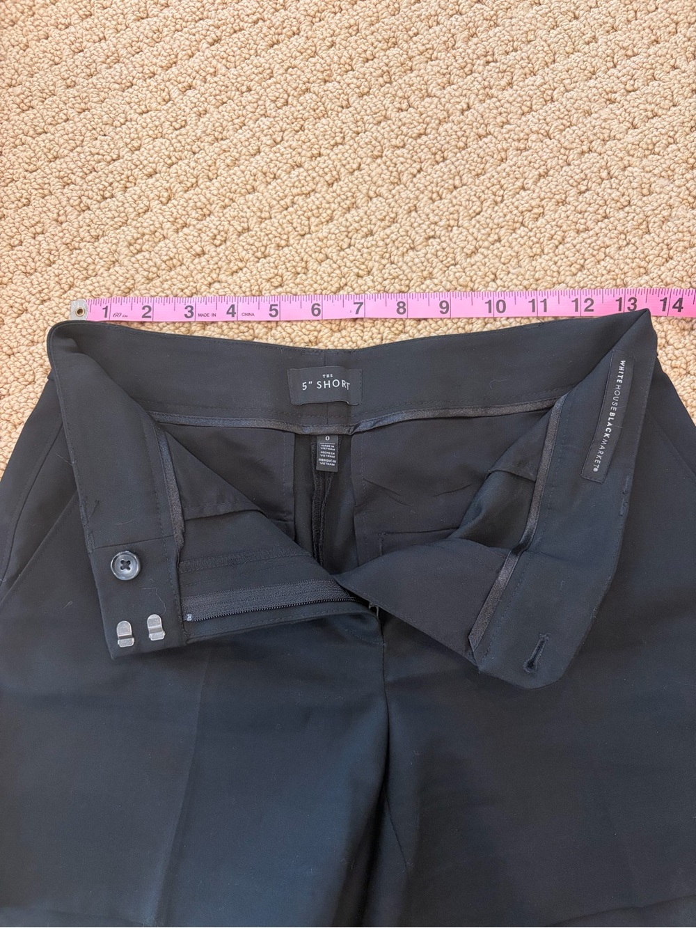 WHBM Black Women's Tailored Shorts (s0/5” inseam) - Worn once - Picture 2 of 4